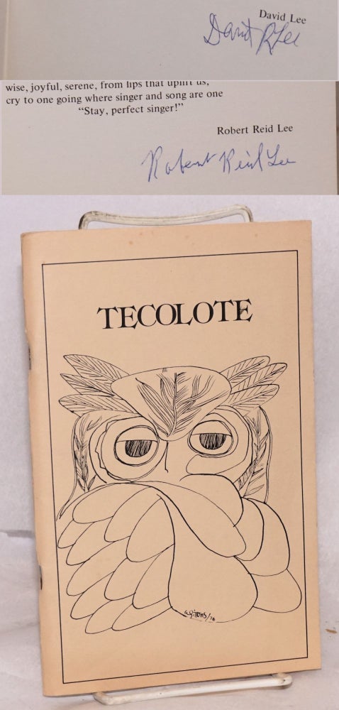 Cat.No: 123625 Tecolote Chapter CFPC anthology. Tecolote Chapter California Federation of Chaparral Poets.