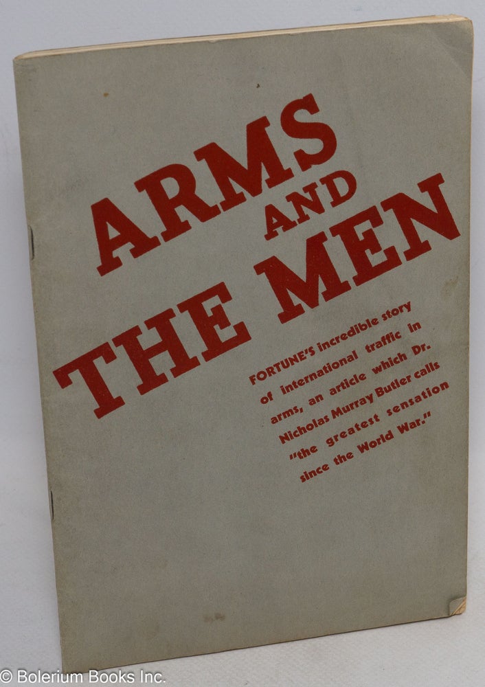 Cat.No: 123653 Arms and the men. of Fortune.