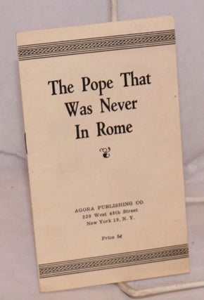 Cat.No: 124149 The Pope that was never in Rome. L. H. Lehmann