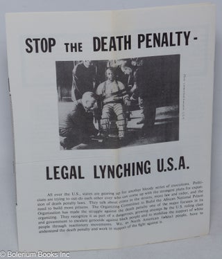 Cat.No: 125015 Stop the death penalty - legal lynching U.S.A