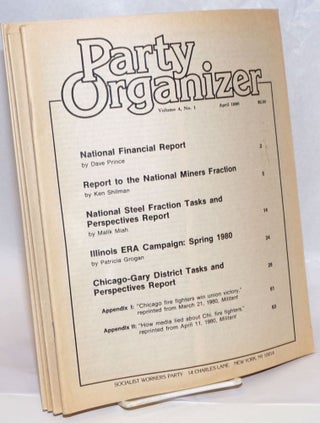 Cat.No: 125090 Party organizer, vol. 4, no. 1, April 1980 to no. 6, December, 1980....