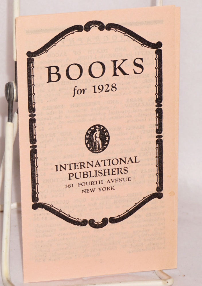 Cat.No: 125624 Books for 1928. International Publishers.