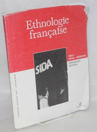 Cat.No: 125731 SIDA: deuil, mémoire, nouveaux rituels in Ethnologie Française 1998/1 -...