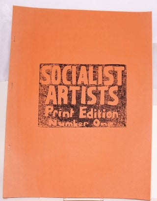 Cat.No: 125780 Socialist Artists print edition. Number One. Maureen Scott, provisional...