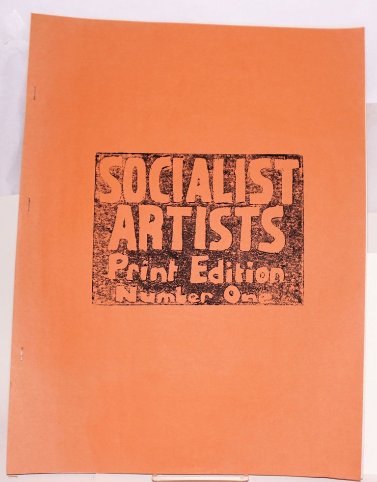 Cat.No: 125780 Socialist Artists print edition. Number One. Maureen Scott, provisional secretary.