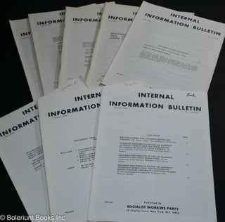 Cat.No: 127316 Internal Information Bulletin, no. 1, January 1974 to no. 9, December,...