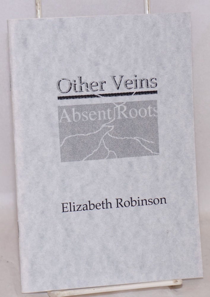 Cat.No: 127867 Other veins, absent roots. Elizabeth Robinson.