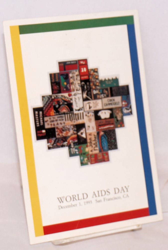 Cat.No: 127877 World AIDS Day; December 1, 1993, San Francisco, CA [program card]
