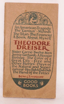 Cat.No: 128023 A book about Theodore Dreiser and his work. Theodore Dreiser, Edgar Lee...