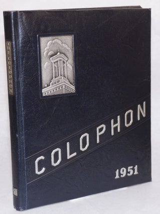 Cat.No: 128142 Colophon 1951. Wyomissing High School