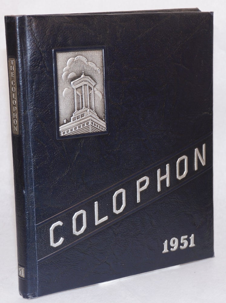 Cat.No: 128142 Colophon 1951. Wyomissing High School.