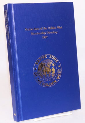 Cat.No: 128477 Native sons of the golden west membership directory 1987