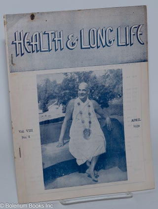 Cat.No: 128593 Health and Long Life: Monthly journal of the Divine Life Society. Vol. 8,...