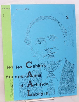 Les Cahiers des Amis d'Aristide Lapeyre [2 issues]