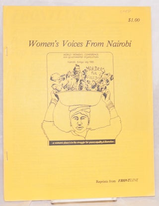 Cat.No: 129634 Women's voices from Nairobi: reprints from Frontline