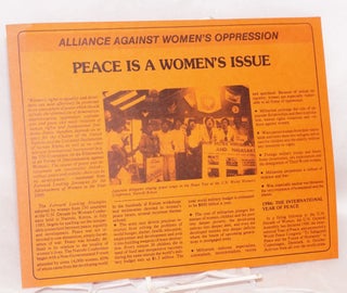Cat.No: 129636 Peace is a women's issue