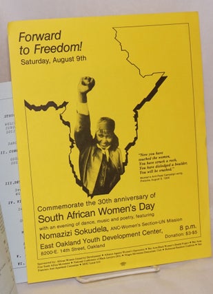 Forward to freedom! Commemorate the 30th anniversary of South African Women's Day