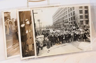 [Four photographs of electrical workers on strike in New Jersey]