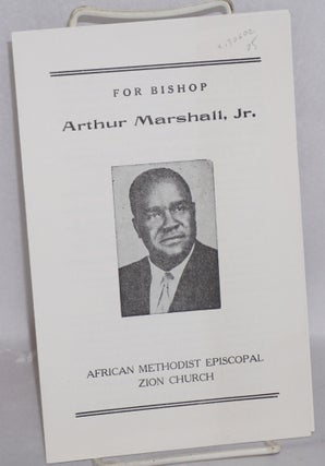 Cat.No: 130602 For Bishop Arthur Marshall, Jr. Arthur Marshall, Jr