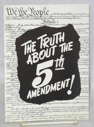 Cat.No: 130741 The truth about the 5th amendment! Radio United Electrical, Machine...