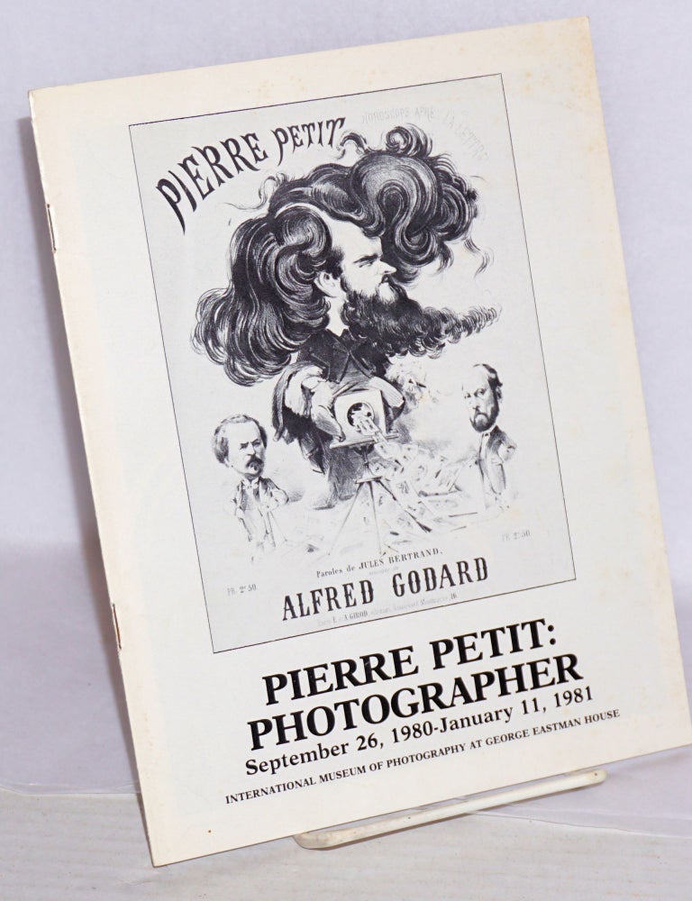 Cat.No: 131160 Pierre Petit: photographer; September 26, 1980 - January 11, 1981. Pierre Petit.