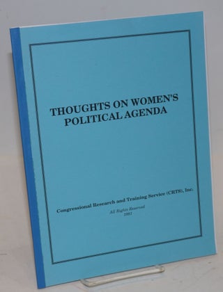 Cat.No: 131984 Thoughts on women's political agenda. Socorro L. Reyes