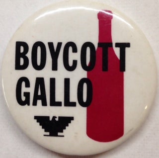 Cat.No: 132283 Boycott Gallo (pinback button