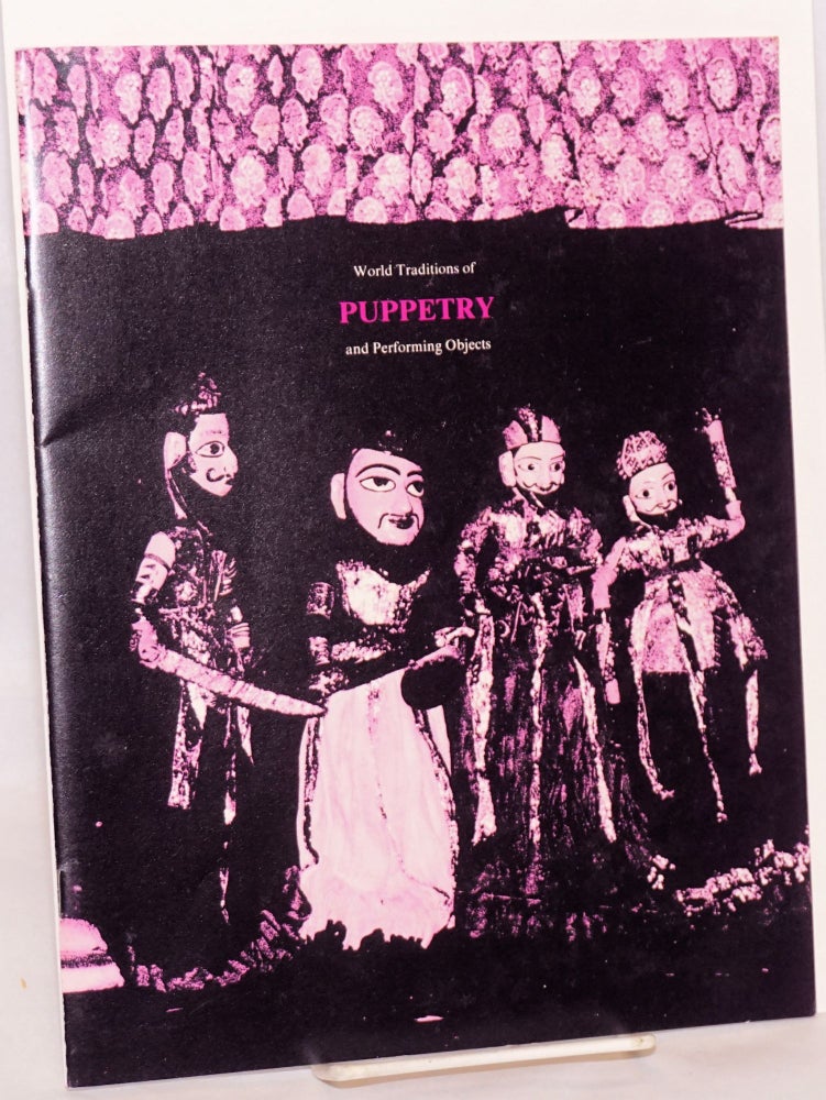 Cat.No: 132503 International, Interdisciplinary Conference on World Traditions of Puppetry and performing objects; June 13 and 14, 1980, Carmichael Auditorium, National Museum of History and Technology, Washington, D. C.[program]