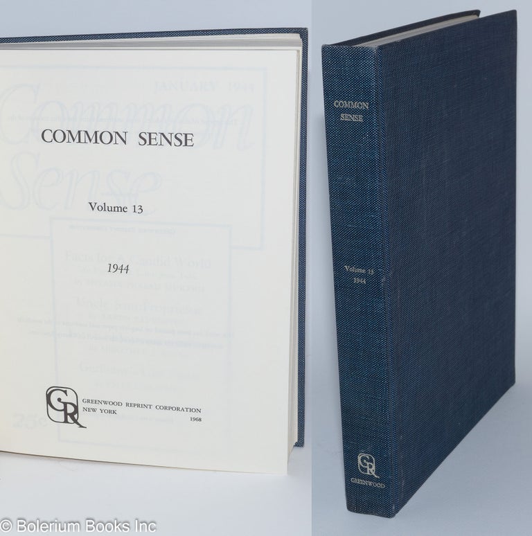 Cat.No: 132883 Common sense, volume 13 (1944). Sidney Hertzberg, eds.