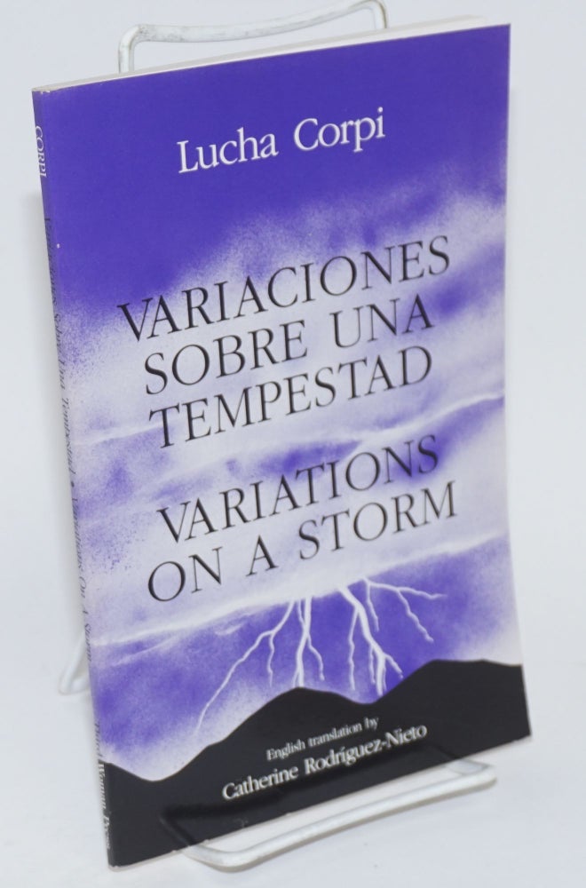 Cat.No: 133101 Variaciones sobre una tempestad/Variations on a storm. Lucha Corpi, English, Catherine Rodríguez-Nieto.