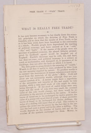 Cat.No: 133319 What is really free trade?