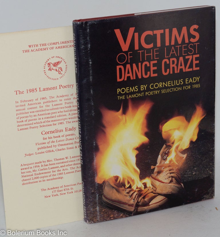 Cat.No: 13416 Victims of the latest dance craze; poems. Cornelius Eady, Susan Micklem.