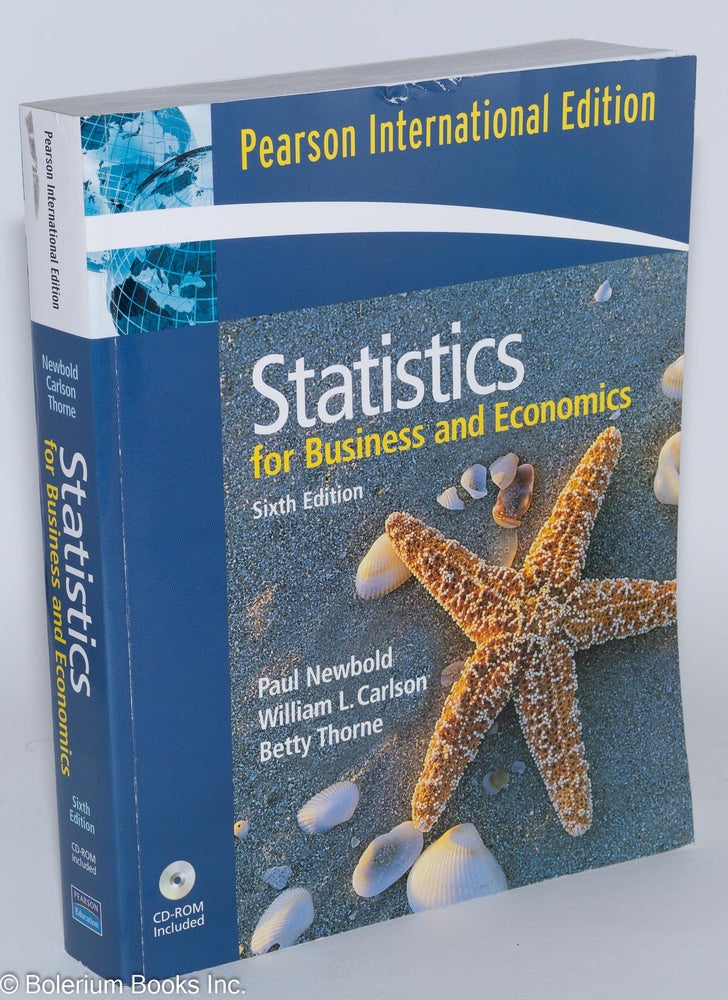 Cat.No: 135053 Statistics for Business and Economics. Paul Newbold, William L. Carlson.