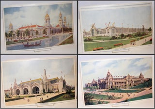 [Group of eight color prints from the San Francisco Call illustrating buildings at the 1904 World's Fair (The Louisiana Purchase Exposition) in St. Louis, Missouri]