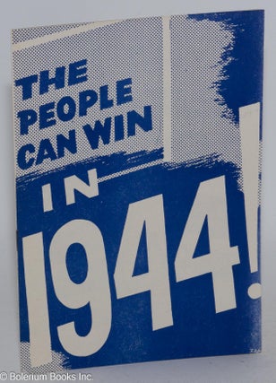 Cat.No: 135407 The people can win in 1944! Radio United Electrical, Machine Workers of...
