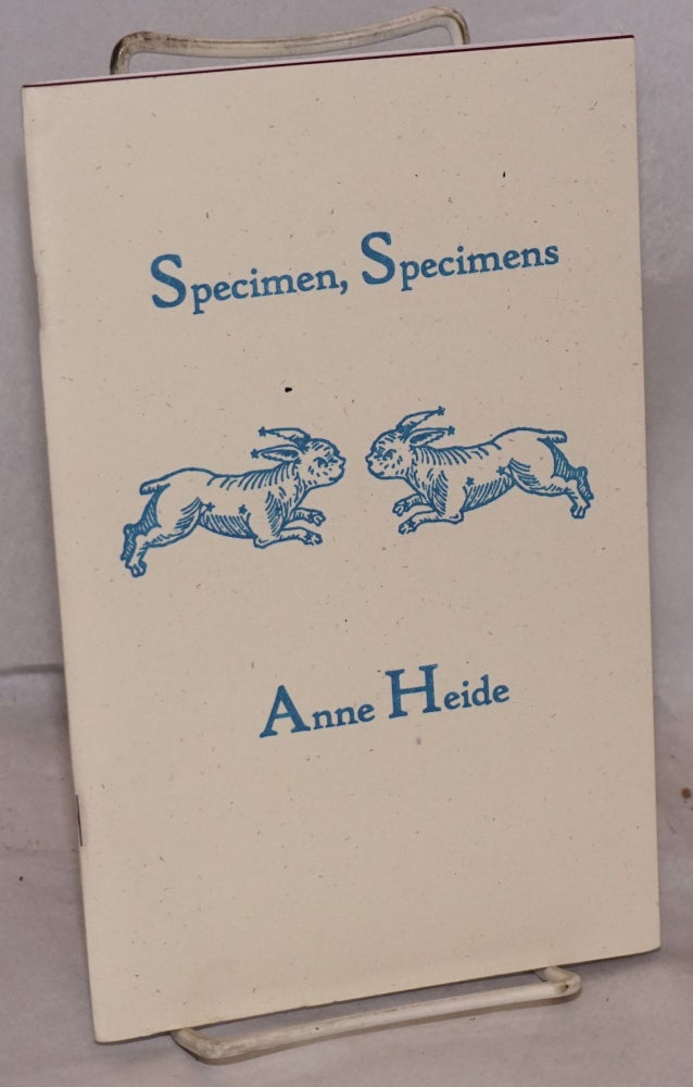 Cat.No: 135476 Specimen, specimens. Anne Heide.