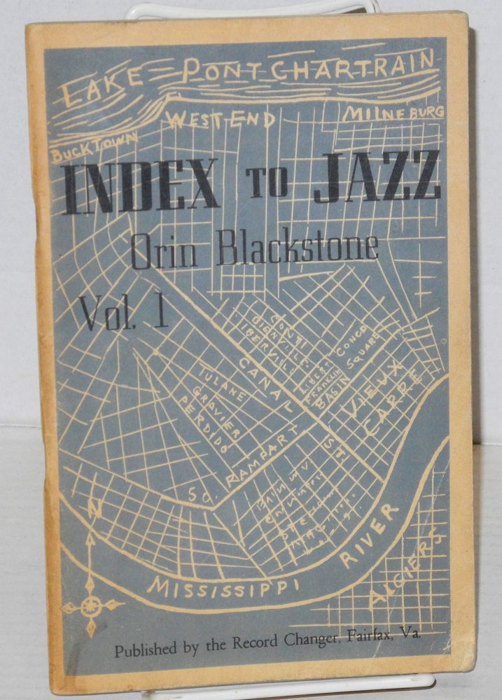 Cat.No: 135610 Index to jazz; vol. I. Orin Blackstone.