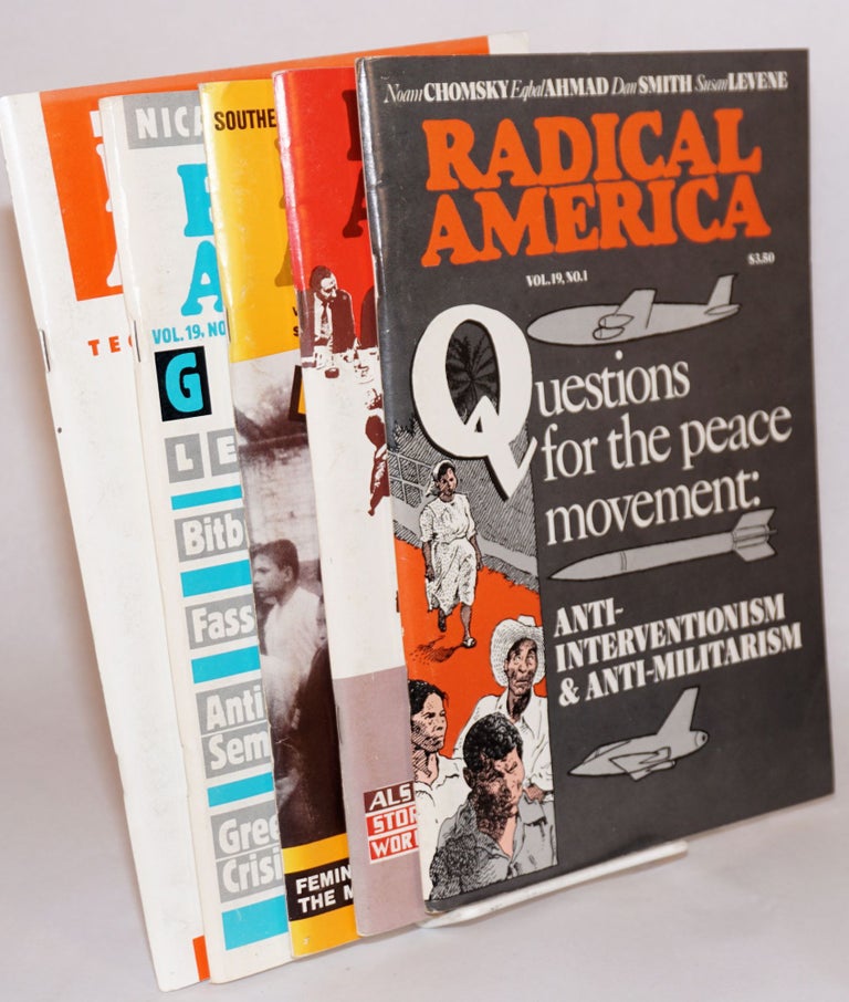 Cat.No: 135904 Radical America: vol. 19, nos. 1-6 (1985). Margaret Cerullo, eds., Paul Buhle, associate.