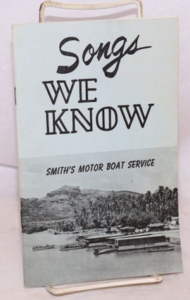 Cat.No: 136120 Songs we know. Smith's Motor Boat Service