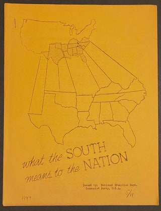 Cat.No: 136824 What the South means to the nation
