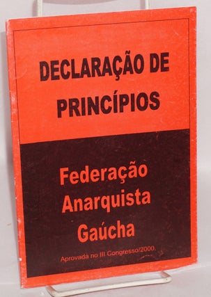 Cat.No: 137008 Declaração de princípios. Federação Anarquista Gaúcha