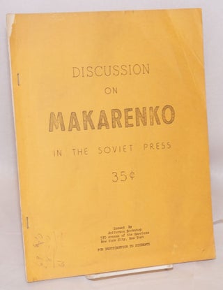 Cat.No: 137068 Discussion on Makarenko in the Soviet Press