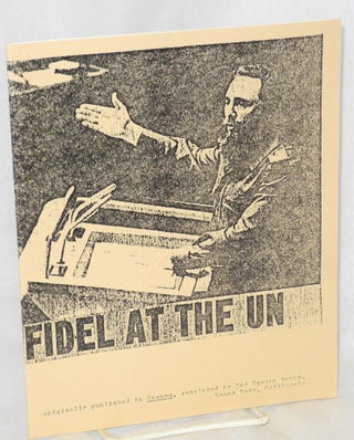 Cat.No: 137382 Fidel at the UN. Fidel Castro