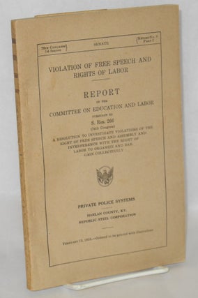 Cat.No: 137406 Private police systems. Harlan County, KY. Republic Steel Corporation....
