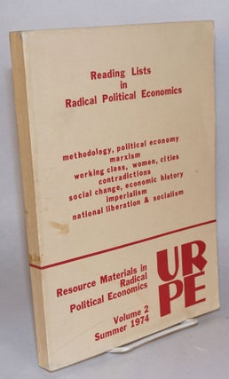 Cat.No: 137790 Reading lists in radical political economics. URPE