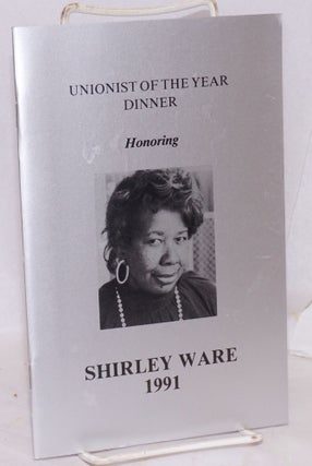Cat.No: 138002 Unionist of the Year Dinner honoring Shirley Ware