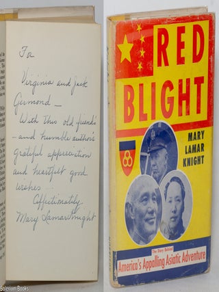 Cat.No: 138006 Red blight [inscribed and signed]. Mary Lamar Knight