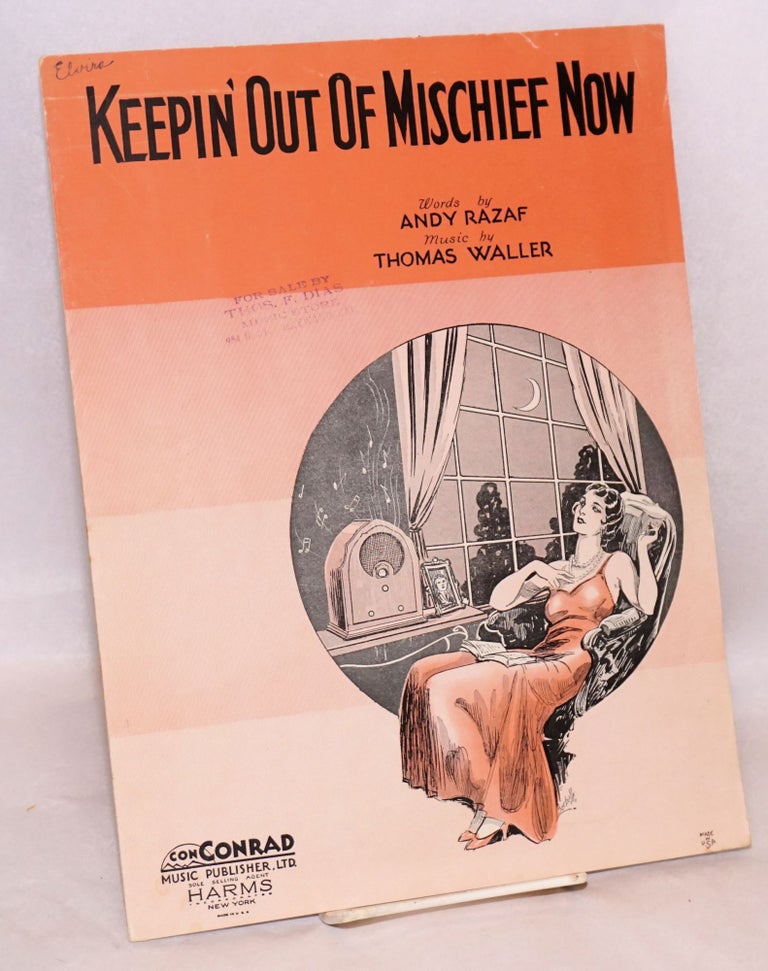 Cat.No: 138099 Keepin' out of mischief now; music by music by Thomas Waller. Andy Razaf.