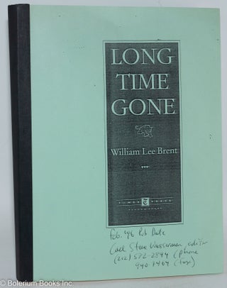Cat.No: 139612 Long time gone. William Lee Brent