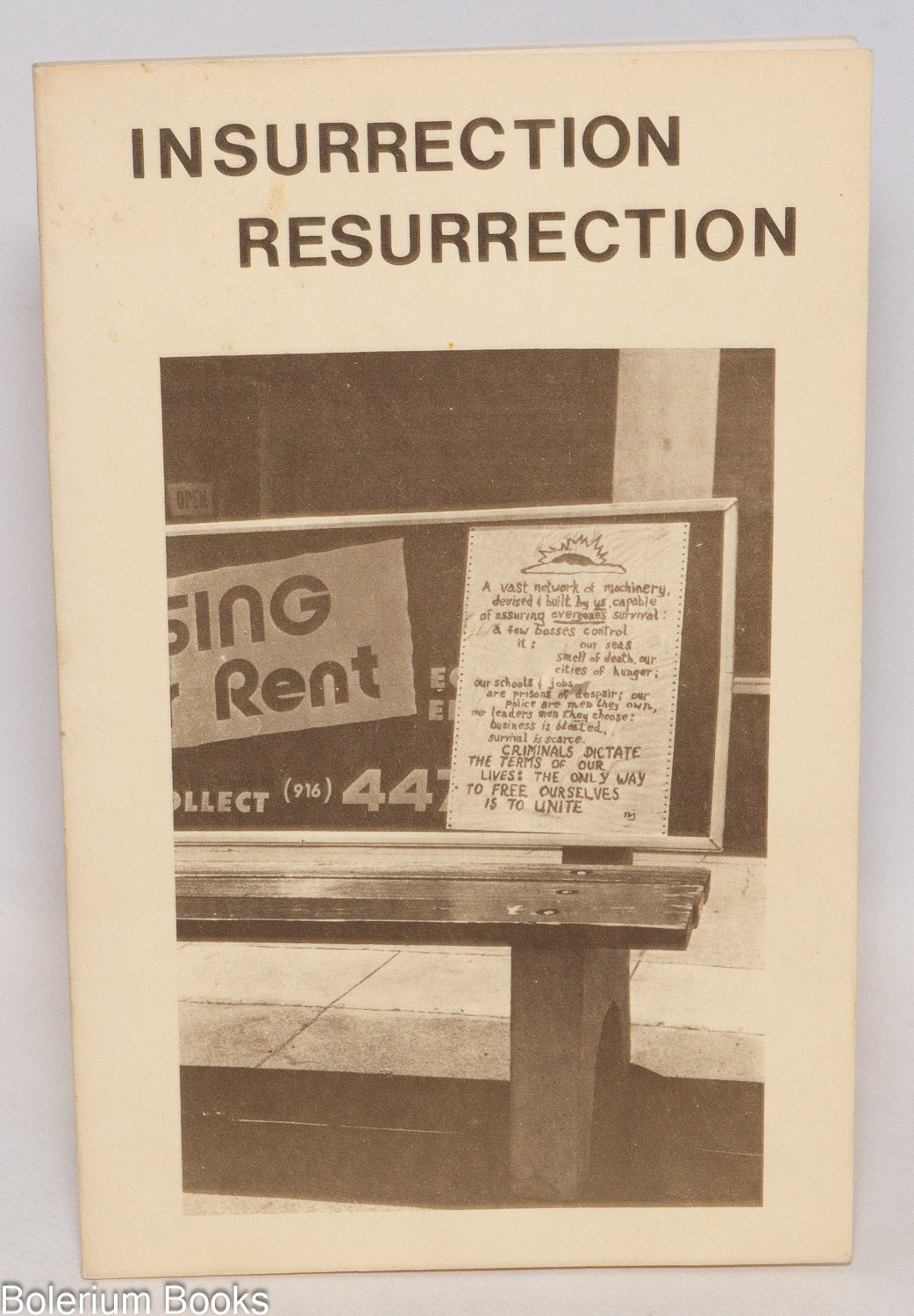 Insurrection / resurrection; a poem cycle to battle & help heal by N.J ...